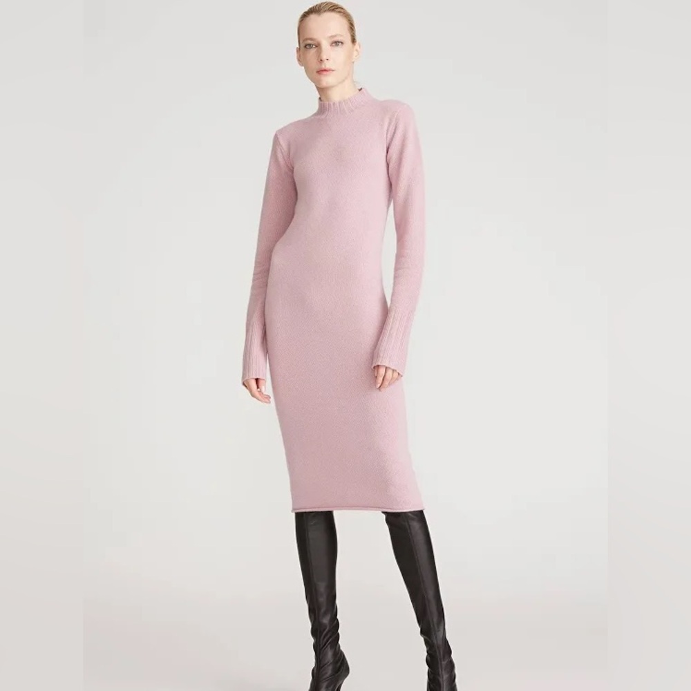 HALSTON Brinkley Wool+Cashmere Dress